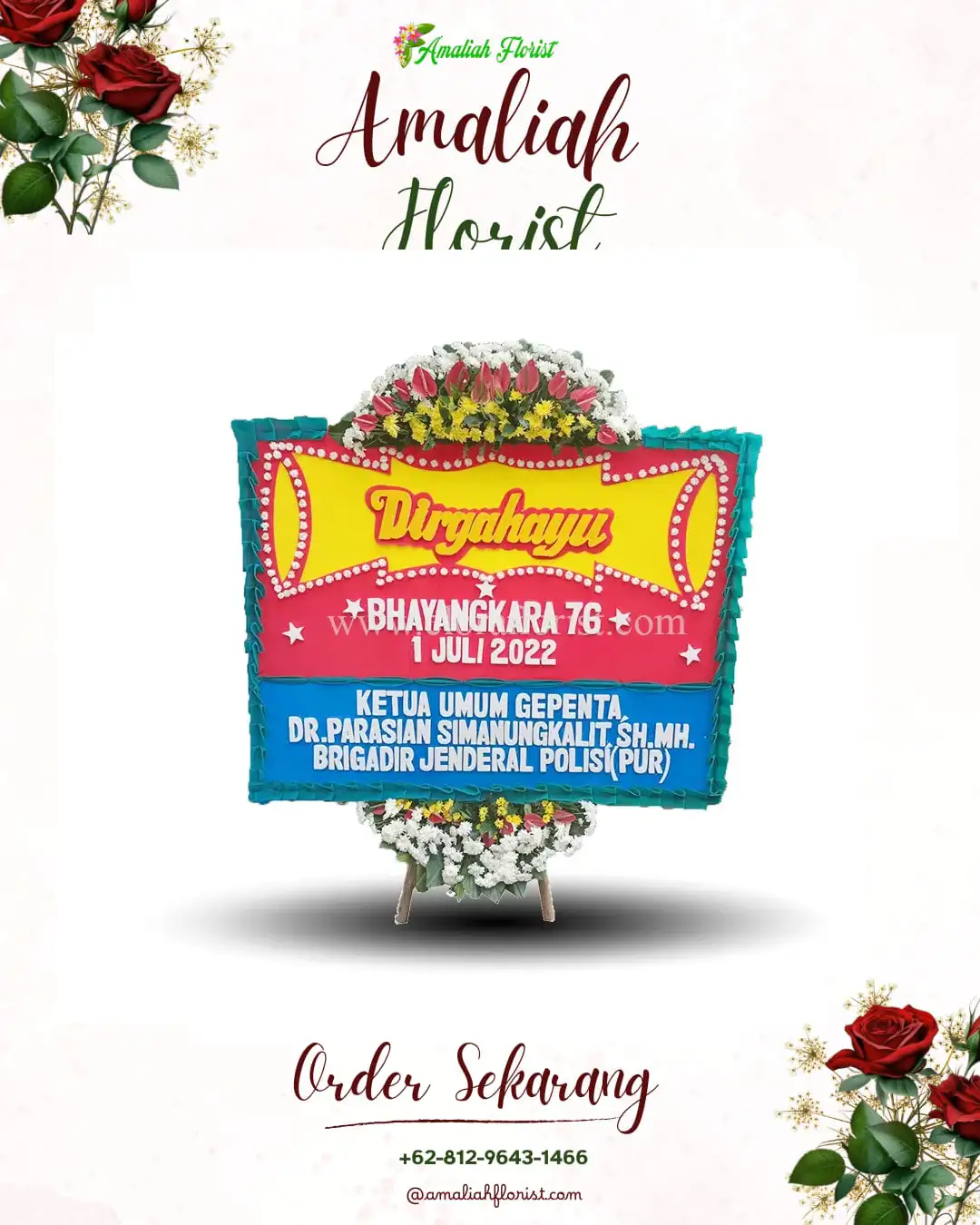 Papan Bunga HUT Ulang Tahun Werima